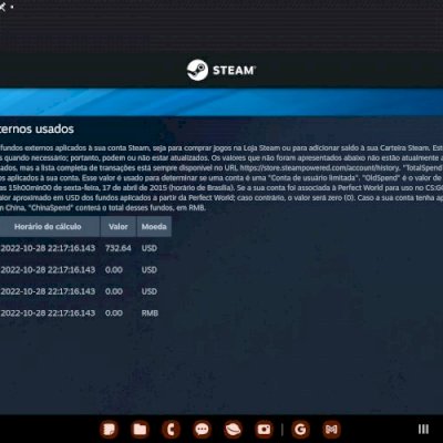 Vendo conta Steam com mais de 700 dólares em jogos por 400 aceito negociações