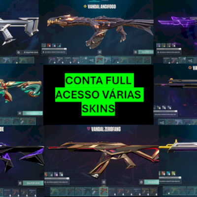 CONTA COM VÁRIAS SKINS, MUITAS FACAS E VANDAL (FULL ACESSO/DADOS RECUPERAÇÃO)
