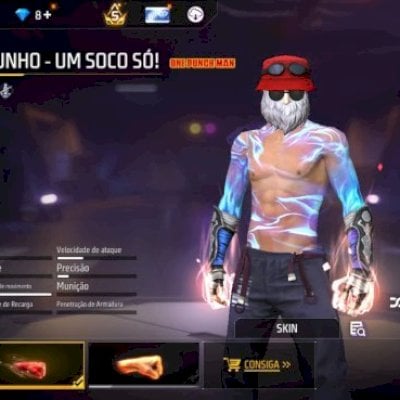 conta rara ff nível 70 com punho e varias skins raras e antigas e ump rubi