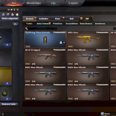 Conta Tenente-Coronel 12 VIPS Kit besta gloriosa