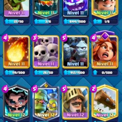 Conta antiga,quase todas as cartas,arena 15