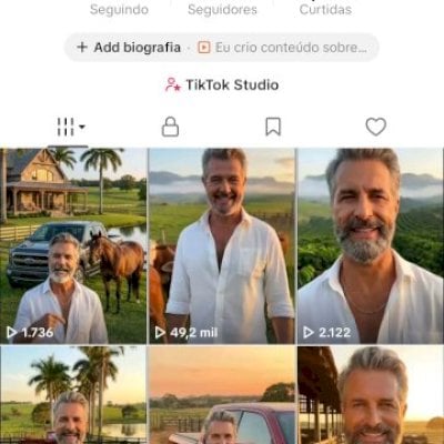 Conta Marcelo Fazendeirão 5k de seguidores.