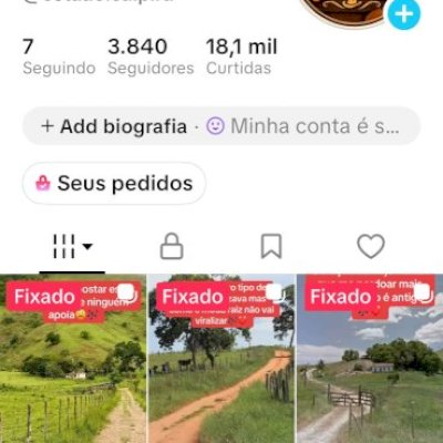 Vende se uma conta nova de nostalgia com mais 3.500 seguidores,