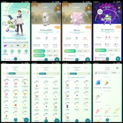 Pokemon go LVL 58 | 31 SHINY + 1x 100% + 2M DUST 002A
