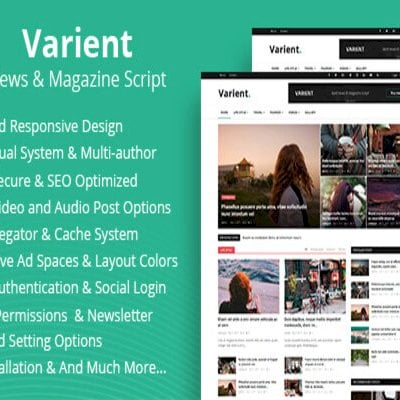 Varient - News & Magazine Source Script PHP