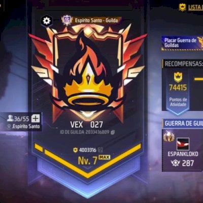 GUILDA LVL 7 MÁXIMO 3,5M HONRA + 55 VAGAS +  (Leia atentamente Descrição)