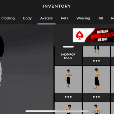 Conta masculina IMVU✅ Mais de 100 camisas.