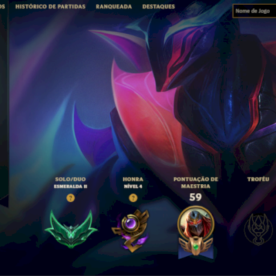 CONTA ESMERALDA 2, LVL 47, ZED EMPIREO, SKINS NO ESPÓLIO, HONRA 4 FRESCA !!