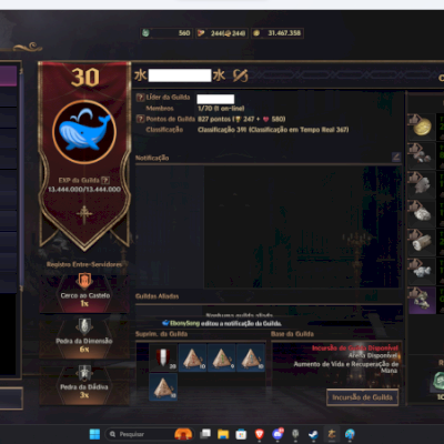 Vendo Guilda lvl 30 full