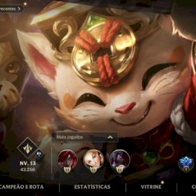 CONTA WILD RIFT 3X CHALLENGER, ATUALMENTE DIAMANTE, 240 SKINS, FULL PASSE ATUAL