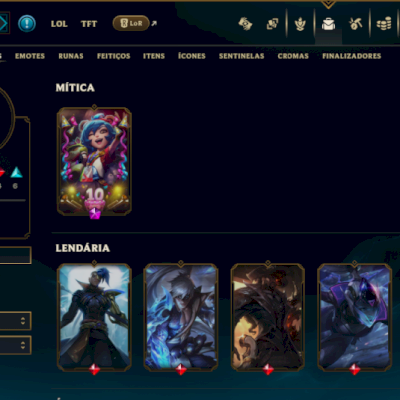 Ferro 1 com 75 Champs e 22 Skins
