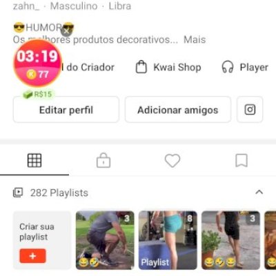 Conta Kwai 148 mil seguidores reais, família top 10 nicho comédia 30+ vídeos 1M+