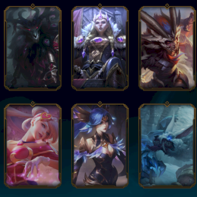 CONTA LOL - 42+ SKINS [SKIN LUX LENDÁRARIA] - Main Kindred, Lux e Shyvana