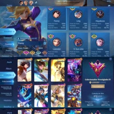 Conta high elo Full skin attack of Titans