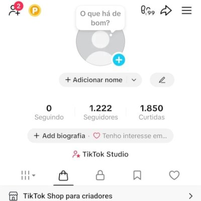 CONTA TIK TOK 1,2K DE SEG E 1,8K DE CURT (SHOP ATIVO) (CONTAS TIK TOK SHOP)