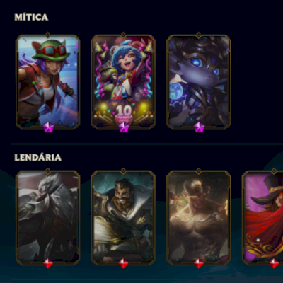 LEAGUE OF LEGENDS 100% SEGURA 160 SKINS NIVEL 423 FULL CHAMP BRONZE