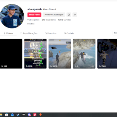 CONTA COM ACESSO A LIVE ,53K VIZU ! 2K LIKE ! 200 SEGUIDOR ! ACESSO TOTAL