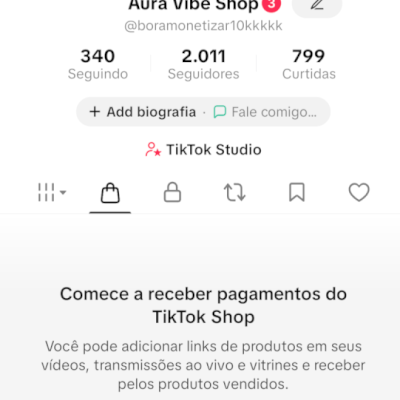 Conta tiktok shop