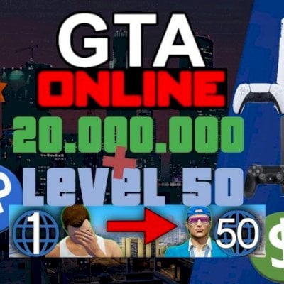 20 MILHÕES DINHEIRO + LEVEL 50 GTA ONLINE - PS4 PS5 - DLC, PRESENTE ANIVERSÁRIO