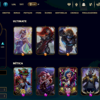 Conta Valorant e LOL