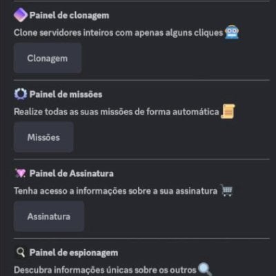 Faço Missões no Discord.