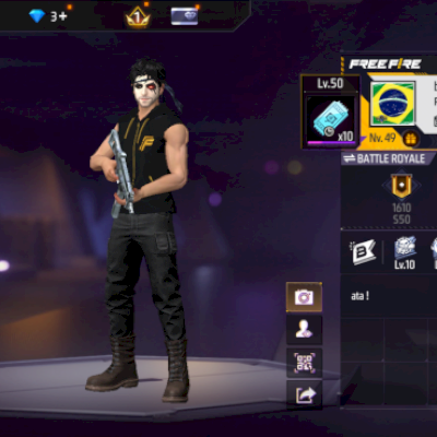 Conta De FF pra iniciar, com alguns intens