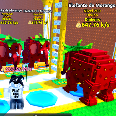 fuja de um tsunami de brainrot strawberry elefant