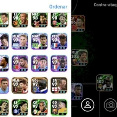 Conta completa com jogadores metas em cada posição