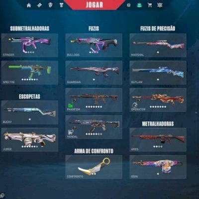 Conta Diamante 1 BR com mais de R$ 3.000,00 gastos em skins e VPs