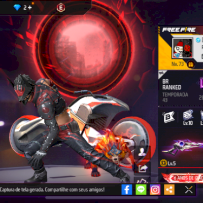 Conta muito gemada, nivel 73 tem praticamente tudo!