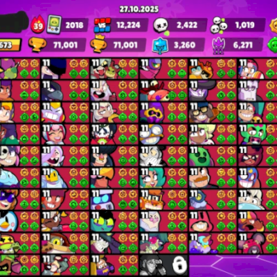 Brawl Stars 71k 95 Brawlers FULL - Valendo mais de R$50.000,00 por menos de 10%
