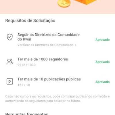 ​⚡ Conta Kwai Selo Ouro | 9.2k Seg. | 2.5M Views | Monetizada (Afiliado)