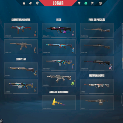 CONTA DE VALORANT COM MAIS DE 38 SKINS FULL ACESSO