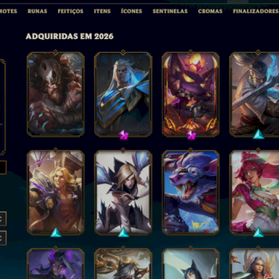 CONTA LEAGUE OF LEGENDS - 585 SKINS