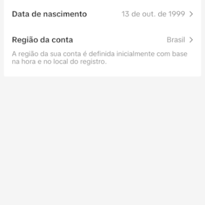 Conta TikTok com mais de 500 seguidores