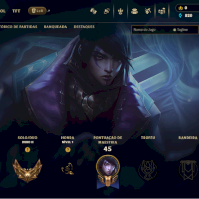Conta LOL Ouro II