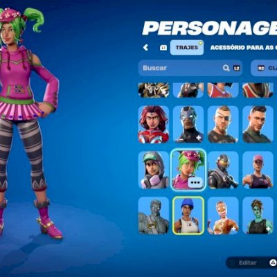 Conta og, passes temporada 4 a 10, skin rara temporada 2, emotes raros e mais!