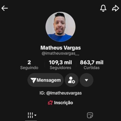 Venda de conta monetizada no TikTok