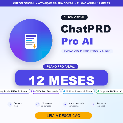 CHATPRD PRO AI 12 MESES | CUPOM OFICIAL NA SUA CONTA
