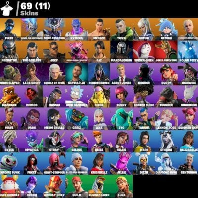 >>Conta Fortnite | 69 Skins | Lara Croft | Rick Sanchez | Loki | Lennox Rose