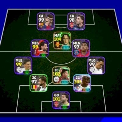 Efootball mobile contas