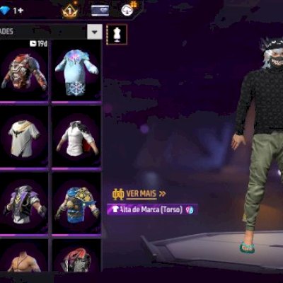 Conta top com gola alta  preta nível 39