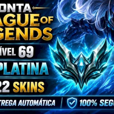 [Entrega Automática] Conta Lol Platina, 22 Skins, Ultimate, 15K Ea, Honra 4