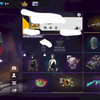 CONTA + SKIN SOMBRA DA NOITE + 2 SKINS DE GELO + PANELA + MOCHILA (SEU EMAIL)