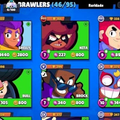 Conta de Brawl Stars bem iniciante