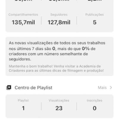 Conta Kwai 127K de seguidores orgânicos