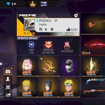 Conta de Free fire gemada e antiga venha adquiri antes que a comprem