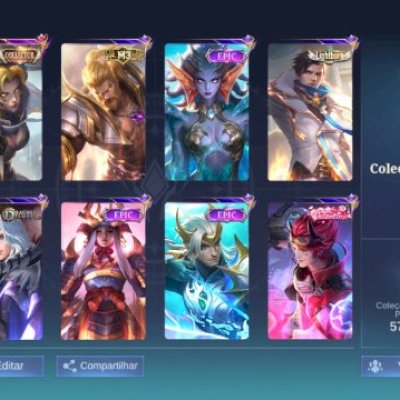 Conta full emblema,muitas skins e Winrate Alto/Preço fixo