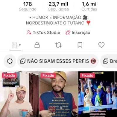 CONTA TIKTOK 23,7K — 1.6M CURTIDAS — ALTÍSSIMO ENGAJAMENTO (VÍDEO DE 1.5M VIEWS