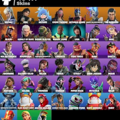 Conta Fortnite >> 45 Skins, Gojo, Xander, Eren e+ Entrega Automatica!